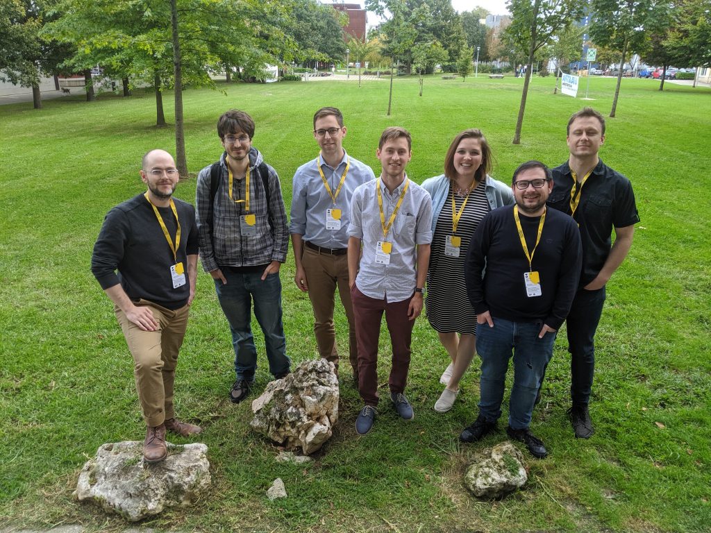 group shot of members of Eriksson group in Spain